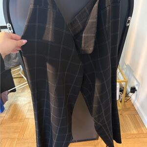 Kasper Black Checkered Women's Trousers
